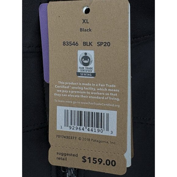 NWT Patagonia Women’s XL Black Adze Jacket *Read* *Logo* Full Zip Stretch - Picture 8 of 15